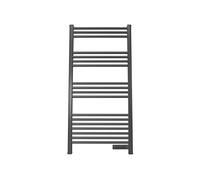PUR LINE | Radiador NTW-11G Toallero Eléctrico de Aluminio Gris 500W con Temporizador - Radiador secatoallas eléctrico diseño Escalera, calefacción eficiente y protección IP22