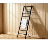 PUR LINE | Toallero Eléctrico Alto Color Negro Forma de Escalera NTW Stair Purline, 250W, Display LED Táctil - Toallero Eléctrico Programación Semanal y Protección IP22