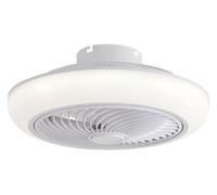 PUR LINE | Ventilador de Techo con Luz LED y Rejilla de Seguridad - Control Remoto, 6 Velocidades, Luz Ajustable, Ideal para Dormitorios y Oficinas