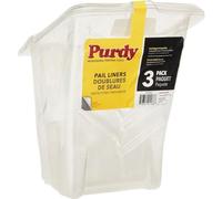 Purdy Juego de 3 Forros para Cubos, Transparentes, 21 x 21 cm
