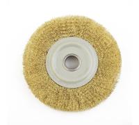 Pure Copper Wire Brush Wheel 5in for Metal Polishing | Removes rust, scale, carbon; para ideal for deburring, edge blending, adhesion prep, cleaning