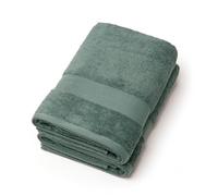 Pure Coton - Juego de 4 Toallas de baño y Mano de algodón Peinado, 550 g/m², Certificado Oeko-Tex, Lavable a 40 °C, 2 Toallas de Mano de 50 x 100 cm + 2 Toallas de baño de 70 x 140 cm, Arena