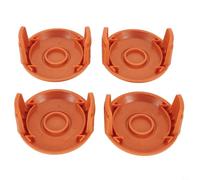 PureBowlic 4 tapas de bobina naranja para recortadora de cuerdas WORX WG150/WG151/WG152/WG153/WG154/WG155/WG160/WG163/WG165/WG175/WG180, piezas de repuesto sin herramientas para sujetar carrete de