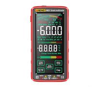 PureBowlic 683 multímetro digital 6000 cuentas True RMS VA pantalla USB recargable NCV Live Wire Detector para linterna, fusible antiquemaduras, cables de silicona (negro)