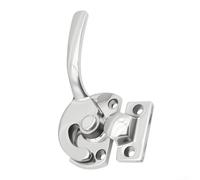 PureBowlic Cerradura de ventana de acero inoxidable 304 pulido, pestillo para zurdos de 37 mm para ventana deslizante vertical y horizontal, herrajes resistentes al óxido con tornillos (FHS01-170