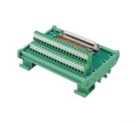 PureBowlic DB37 - Bloque de terminales de módulo de interfaz de riel DIN, 1 A, 100 V, D-Sub de 37 pines, para placa de ruptura, para cable de 16-26 AWG, conector eléctrico industrial, para caja de