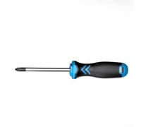 PureBowlic Destornillador magnético con mango aislado de aleación de acero ranurado y punta cruzada, herramienta de electricista ergonómica antideslizante, color azul, varios tamaños para reparaciones