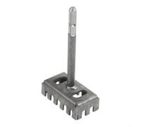 PureBowlic Herramienta perforadora cuadrada de acero inoxidable 86 para caja de conexiones, diseño de dientes trapezoidales para martillo eléctrico, corte preciso para hormigón y paneles de yeso