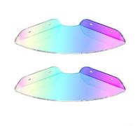 PureBowlic Juego de 2 estantes esquineros flotantes acrílicos iridiscentes, 4 mm de grosor, para baño, cocina, dormitorio, oficina, organizador de ahorro de espacio (colorido)