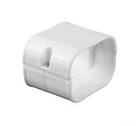 PureBowlic Juego de cubiertas de línea de aire acondicionado de PVC blanco, kit de tubos decorativos para mini split, protector de tubería HVAC para tubería recta, manguera flexible, codos, cubiertas