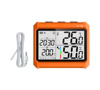 PureBowlic Medidor inalámbrico de la humedad de la temperatura, termohigrómetro industrial con precisión de ± 0.5℃, rango de -20 ° C a 70 ° C, 5000 registros de datos, monitoreo remoto de la