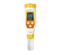 PureBowlic Probador de agua de hidrógeno 7 en 1, para retroiluminación, medidor de temperatura digital de salinidad PH ORP, 0-2400ppb, para precisión H2 para piscina, spa, agua filtrada, prueba de
