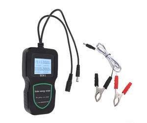 PureBowlic Probador de panel solar fotovoltaico para sistemas de 12-50 V, pantalla LCD, potente medidor para módulos fotovoltaicos de 5 W-500 W, no requiere batería, negro (500 W)