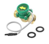 PureBowlic Sensor de interruptor de flujo de agua HT120 220 V 1 A 120 W para control automático de bomba, cuerpo de cobre rosca G3/4, -20 a 85C, para agua, aceite, gas, verde