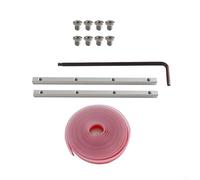 PureBowlic Tira de riel guía extruido de aluminio para sierra de oruga, compatible con Festool TS55 TS75 TS95 y XPS01 XPS02 SP6000j, kit de abrazadera de conector para cortes rectos de sierra circular