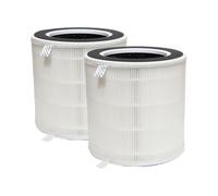 PUREBURG Filtro de repuesto compatible con el purificador de aire SwitchBot, paquete de 2 unidades H13 HEPA de carbón activado de 3 etapas, filtro de mascotas de aire limpio y olor a polvo