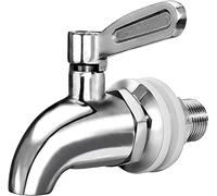 Purewell Tapón de metal de repuesto para dispensador de bebidas, de acero inoxidable, compatible con sistema de filtro de agua por gravedad