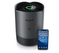 Purificador de aire Brandson con filtro HEPA-13 y carbón activado, CADR de 158 m³ por hora, para espacios de hasta 45 m², aplicación para control por Wi-Fi, indicador de PM2.5, modo nocturno, purifica