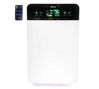 Purificador de aire Jocca con triple filtro, luz UV, generador de iones negativos, temporizador programable de hasta 8 horas, mando a distancia e indicador de la calidad del aire