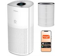 Purificador de aire Webber AP8550 con filtro HEPA H13, conectividad WiFi, tecnología UV-C, ionización e inteligencia artificial