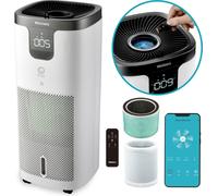 Purificador de aire Webber APEH11003 con conexión Wi-Fi, filtro HEPA, luz UV, ionizador y humidificador