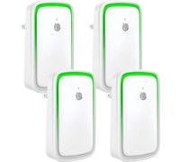 Purificadores de aire con iones, set de 4 unidades, para dormitorios, sin filtros, con iones negativos, ideales para eliminar humo, pelo de mascotas, polvo, y aptos para baños y oficinas.