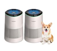 Purificadores de aire para dormitorio y hogar para humo, olores de caspa de mascotas, purificador de aire con modo de sueño, purificador de aire pequeño con esponja de fragancia para dormitorio