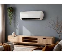 Calefactor mural cerámico con display electrónico led. programable semanalmente, mando a distancia e ip23 14 cm
