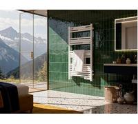 Purline | Toallero Eléctrico de Aluminio Blanco 500W con Temporizador NTW-11W Purline - Toallero Eléctrico Aluminio Diseño Moderno, Calefacción Eficiente y Protección IP24