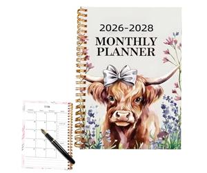 Purpose Planner Notebook - Planificador Diario De 8.3 Pulgadas 2026-2028