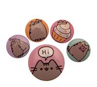 Pusheen Pack de chapas Says HI, See Description, Multicolor, 10 x 12.5cm (BP80624)