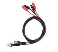 PUSOKEI Juego de Cables de Sonda de Prueba para Osciloscopio |Cable BNC Q9 a Pinza de Cocodrilo Doble, 2 uds., para Medición de Precisión