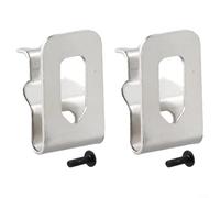Puupaa Ganchos de clip de cinturón para taladro DeWalt 18 V 20 V para N268241 N169778 DCD980 DCD785C2 accesorio de herramienta de acero plateado 45 mm (1 juego)