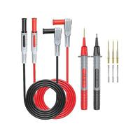 PVUVTNAHW Kit de cables de prueba for multímetro P1033C de 4 mm con conector banana, pinzas de cocodrilo, agujas reemplazables y sondas de prueba con pinzas de cocodrilo.(P1033A-14PCS)