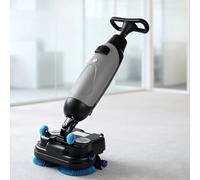 PweKzxt Fregadora De Suelos AutomáTica De 17", Fregadora De Suelos Comercial PortáTil De 17", Fregadora De Suelos EléCtrica Comercial, Pulidora De Azulejos, para Suelos De Madera, Azulejos Gray