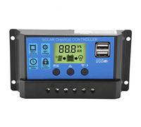PWM 12V 24V 10a 20a 30a Smart Dual USB Panel Solar Regulador de Batería Controlador de Carga Controlador de Carga Solar Regulador de Carga Solar(YJSS-20A)