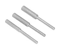 Pwshymi Juego de 30 Piedras Afiladoras de Motosierra para Afilar y Pulir Rápidamente Herramientas de Madera y Metal, Material de Esmeril Duradero, Vástago de 3mm