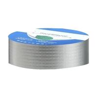 PXAMORTEL Rollo de cinta de papel de aluminio Cinta de sellado de butilo, papel de aluminio resistente al agua, parche for fugas, techos, ventanas, vehículos recreativos, 5-20cm x 1-10m(5cm X 10m)