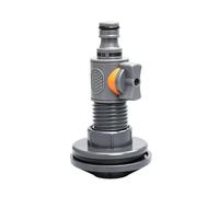 Pyasuye Juego de boquilla y controlador de tubo de fijación estándar de 16 mm para cubo o recipiente grande de drenaje sellado de cisterna