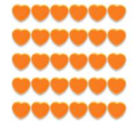 PYJLBX Imanes Nevera, 30 Piezas Imanes Potentes Imanes Pizarra Magnetica Imanes Pequeños Iman Potente Iman Nevera Mini Imanes, para Pizarra Magnetica Blancas Nevera Oficina Escuela (Corazón, Naranja)
