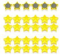 PYJLBX Imanes Nevera Imanes Potentes, 30 Piezas Imanes Pizarra Magnetica Imanes Pequeños Iman Potente Iman Nevera Magnets Imanes Pizarra Mini Imanes para Pizarra Magnetica, Nevera (Estrella, Amarillo)