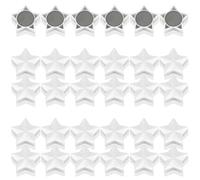 PYJLBX Imanes Nevera Imanes Potentes, 30 Piezas Imanes Pizarra Magnetica Imanes Pequeños Iman Potente Iman Nevera Magnets Imanes Pizarra Mini Imanes para Pizarra Magnetica, Nevera (Estrella, Blanco)
