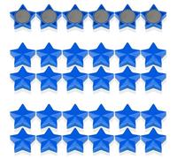 PYJLBX Imanes Potentes, 30 Piezas Iman Nevera Magnets, Mini Imanes para Pizarra Magnetica, Nevera (Estrella, Azul)