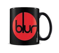 Pyramid International Blur Mug (diseño de logo) Taza de café de cerámica de 11 onzas, tazas y tazas de café para mujeres y tazas para hombres, producto oficial, color negro