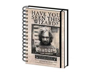 Pyramid International Cuaderno A5 de Harry Potter Wanted Sirius, color negro