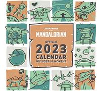 Pyramid International Disney Star Wars The Mandalorian Child Calendario 2023 - Agenda mensual a vista de 30 cm x 30 cm, producto oficial, multicolor