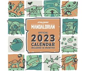 Pyramid International Disney Star Wars The Mandalorian Child Calendario 2023 - Agenda mensual a vista de 30 cm x 30 cm, producto oficial, multicolor