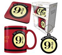 Pyramid International Juego de regalo Harry Potter Plataforma 9 3/4 Taza 312 ml, posavasos y llavero