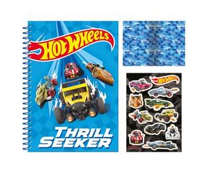 Pyramid International Hot Wheels Thrill Seeker - Cuaderno de espiral (A5 Essentials, con pegatinas)