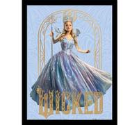 Pyramid International Impresión oficial de Wicked 2 Collector - (marco dorado Glinda) | Arte decorativo premium para amantes del teatro y coleccionistas | Póster enmarcado de 30 cm x 40 cm